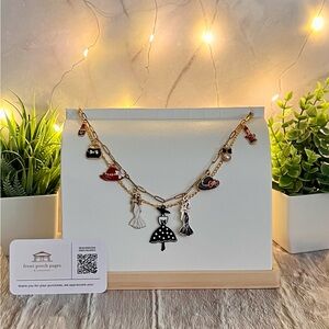 Charming Gold and Black Chain with Fashion Charms for bag/purse/book/necklace